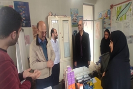 بازدید سرپرست شبکه بهداشت و درمان از خانه های بهداشت 